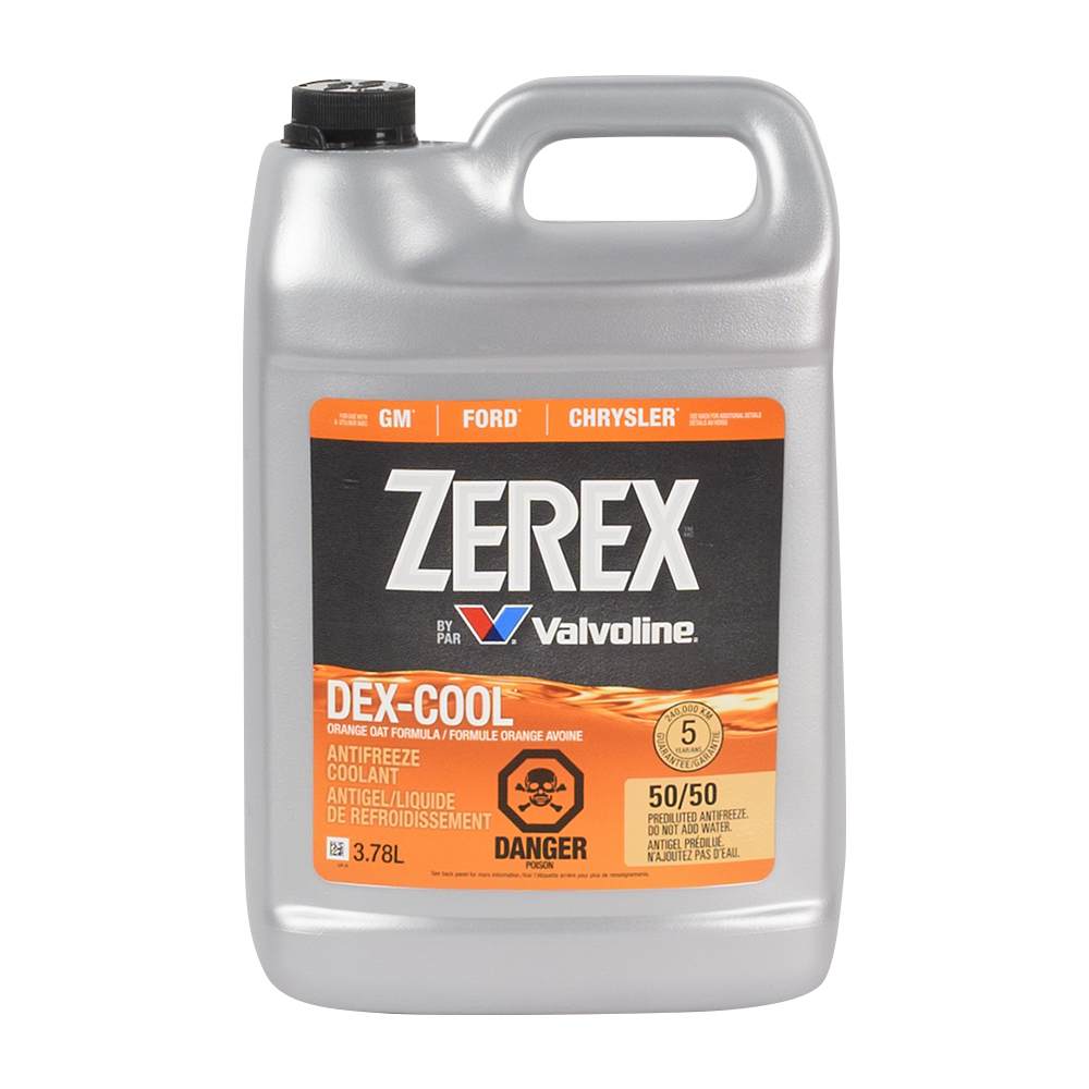 Zerex Pre-Diluted Dex-Cool Radiator Antifreeze Orange 3,78 L