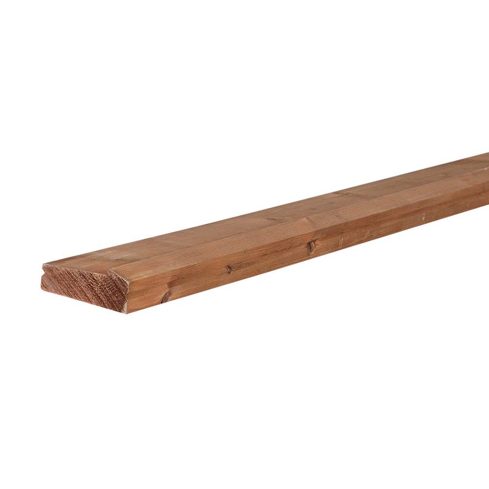 Lisse coloniale en bois traité brun 2 po x 4 po x 12 pi