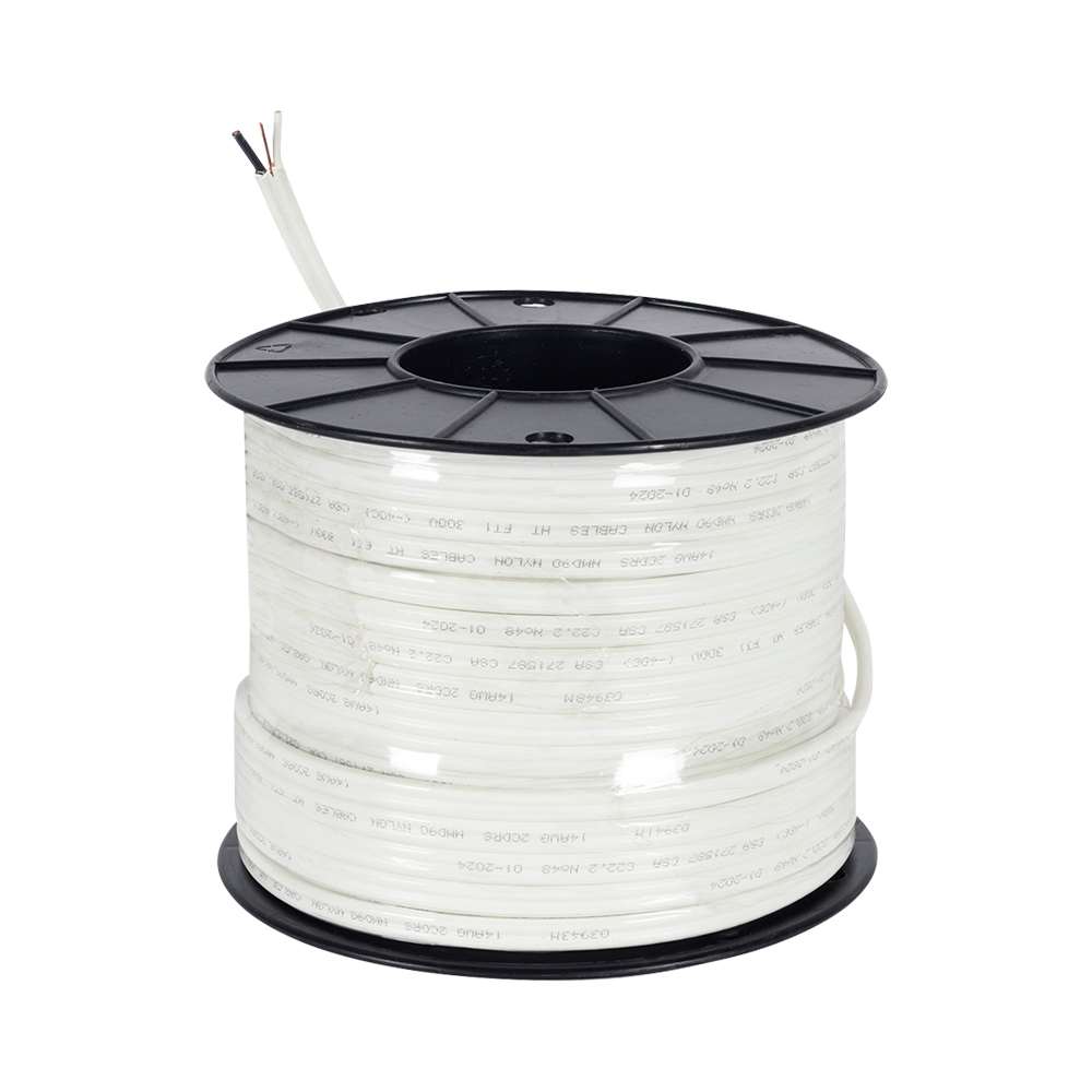 Interior Electrical Wire NMD-90, 14/2 White 75 m