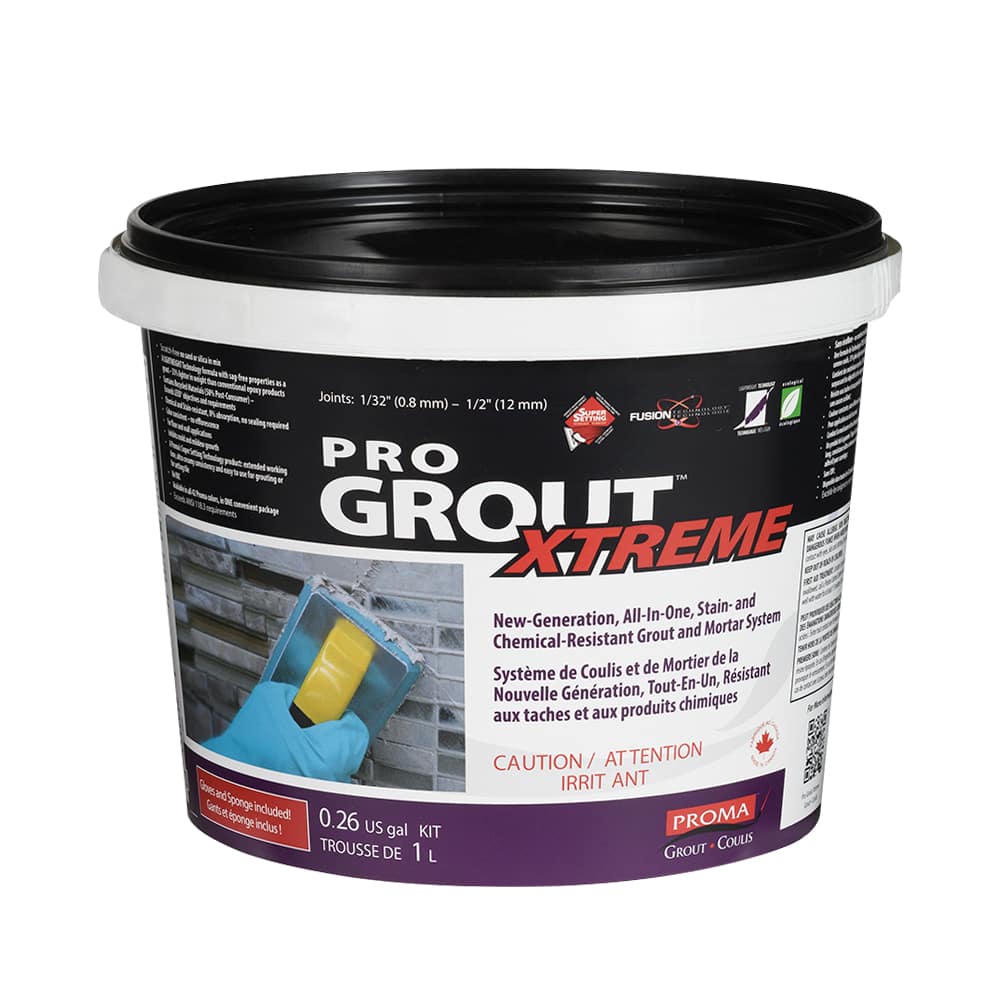 Pro Grout Xtreme Epoxy Grout & Mortar 1 L Silver