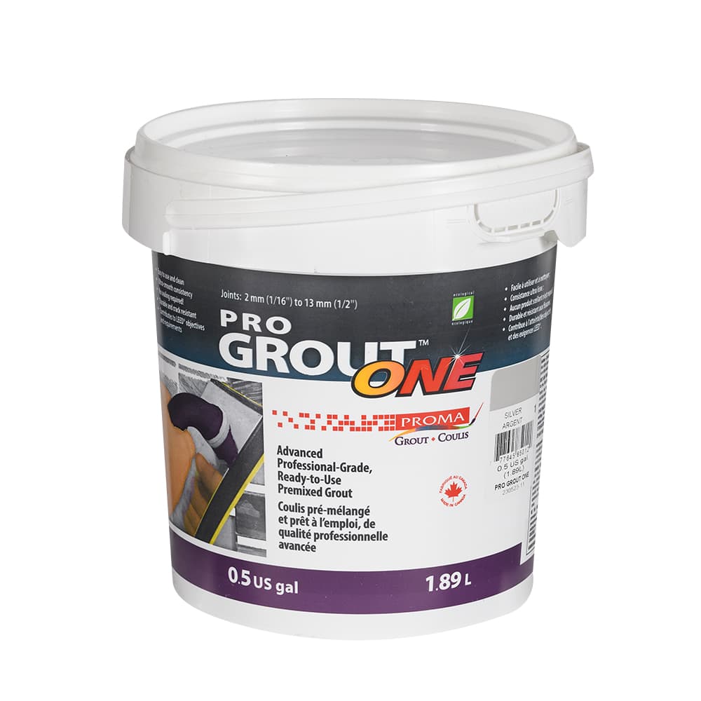 Coulis prêt à l'emploi Pro Grout ONE argent 1,89 L