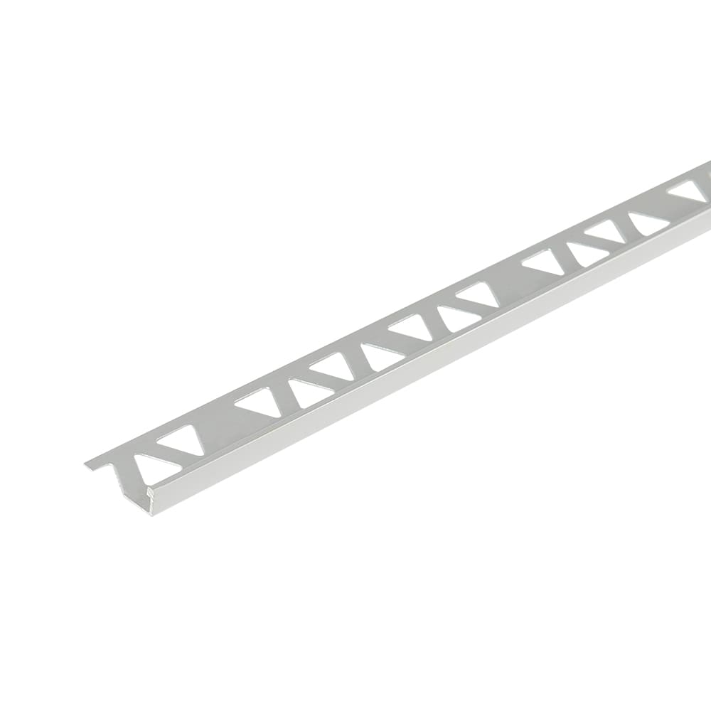 Moulure en L pour céramique 8 mm x 8 pi satin clair