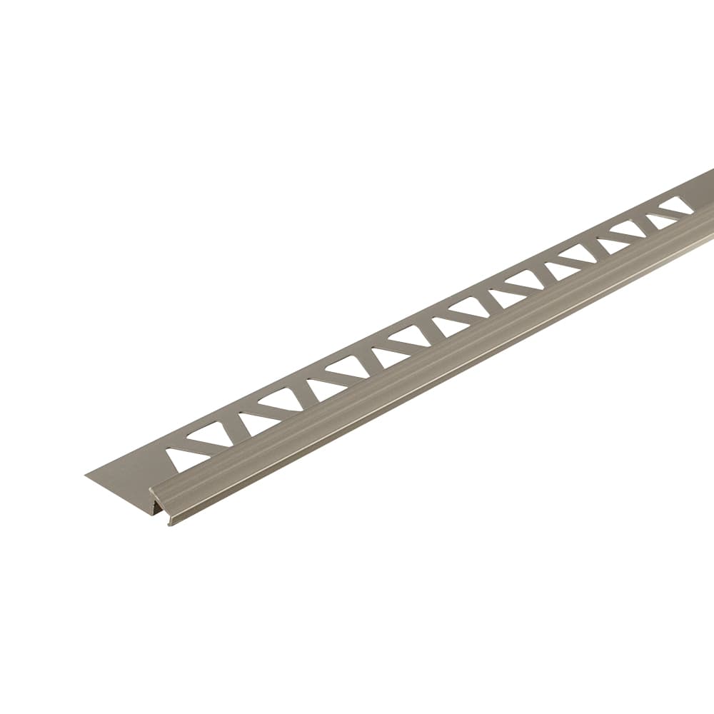 Moulure de transition/réduction pour céramique 8 mm x 8 pi  titane satiné