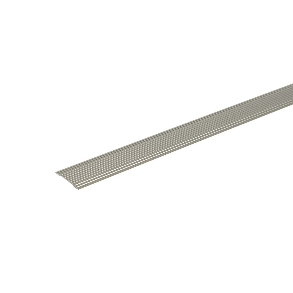 Bordure à plancher plate nickel satiné 1 1/4 po x 36 po