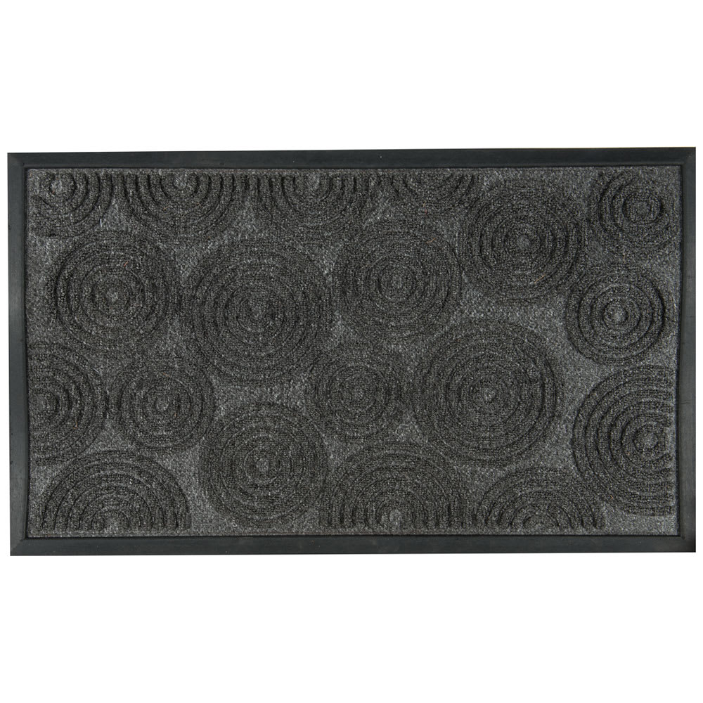 Tapis d'entrée Rondo gris 18 po x 30 po VERTUO