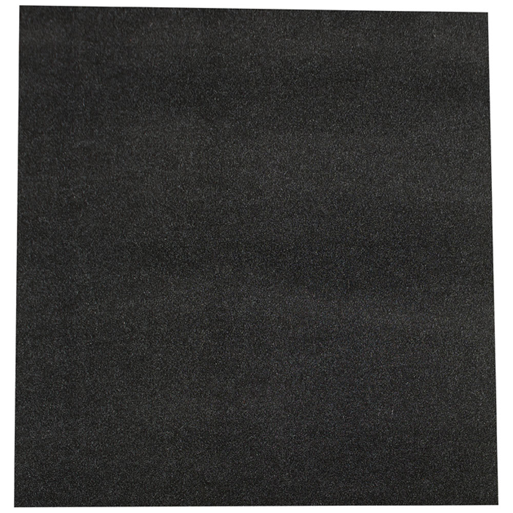 Tapis d'intérieur et d'extérieur Nero noir 78 po x 78 po VERTUO