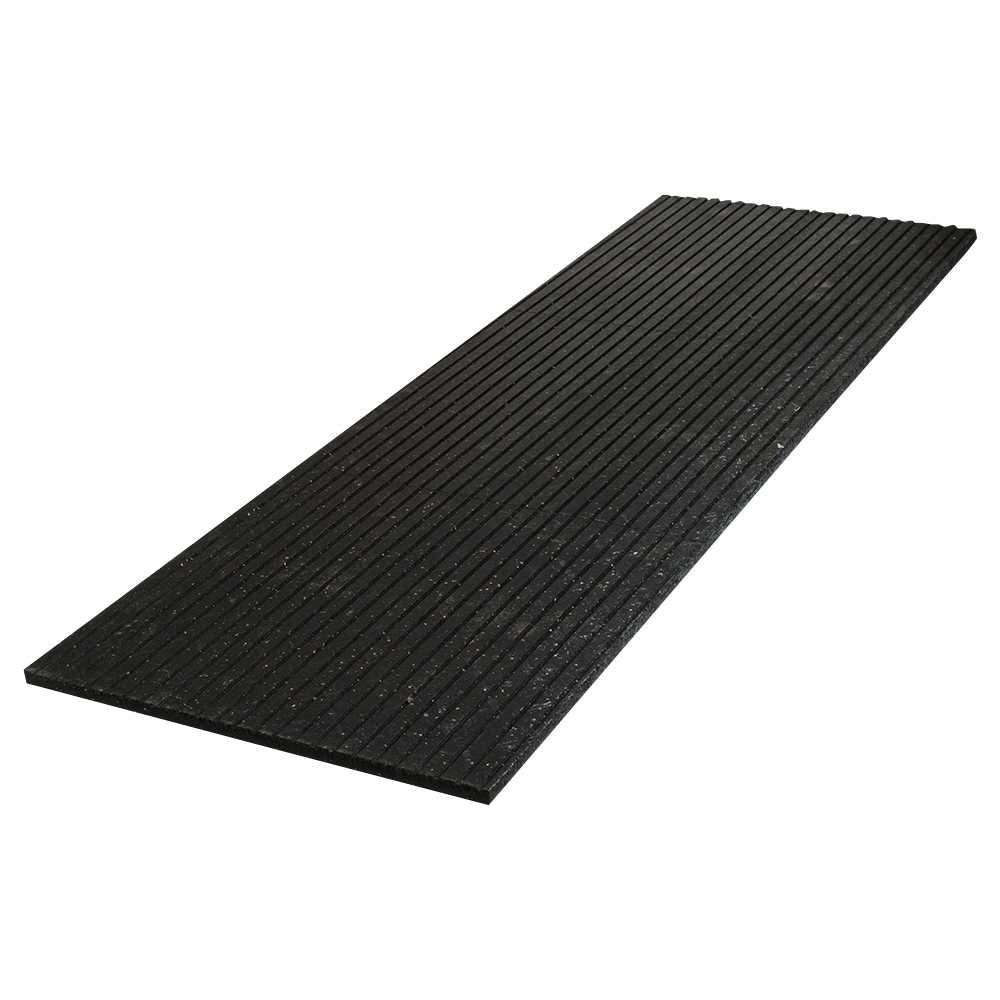 Tapis d'extérieur antidérapant noir 2 pi x 6 pi