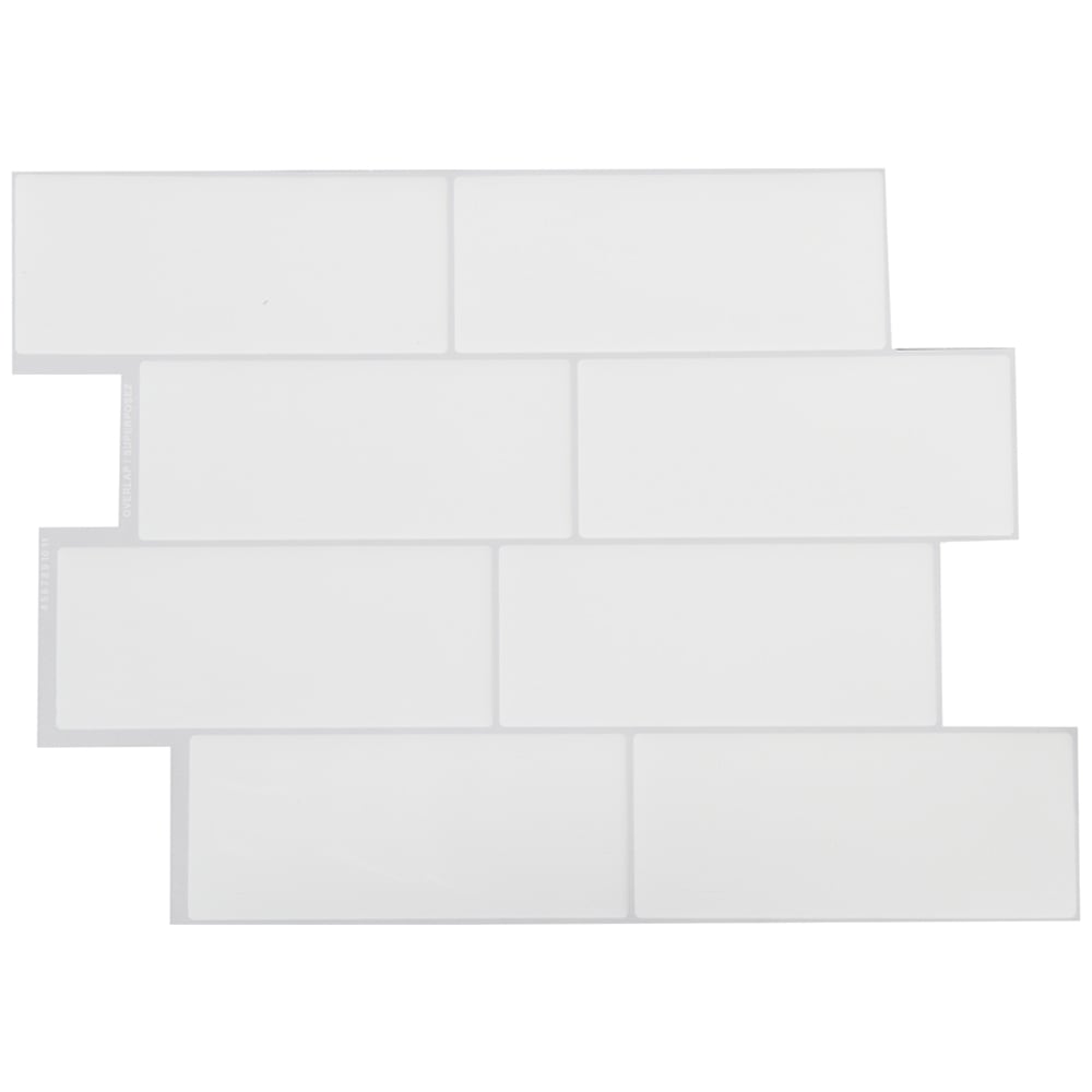 SMART TILES  Metro Campagnola Peel&Stick Tiles 11 9/16 in. x 8 3/8 in. Pkg/4