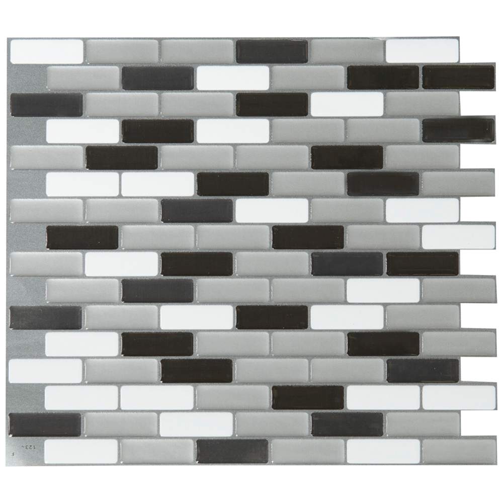 SMART TILES Murano Metallik Peel&Stick Tiles 9 1/8 in. x 10 1/4 in. Pkg/4