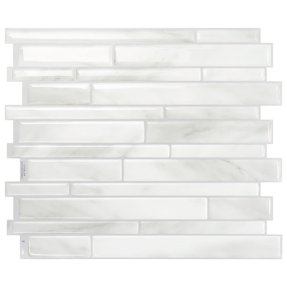SMART TILES Milano Massa Peel&Stick Tiles 11 1/2 in. x 9 5/8 in. Pkg/4