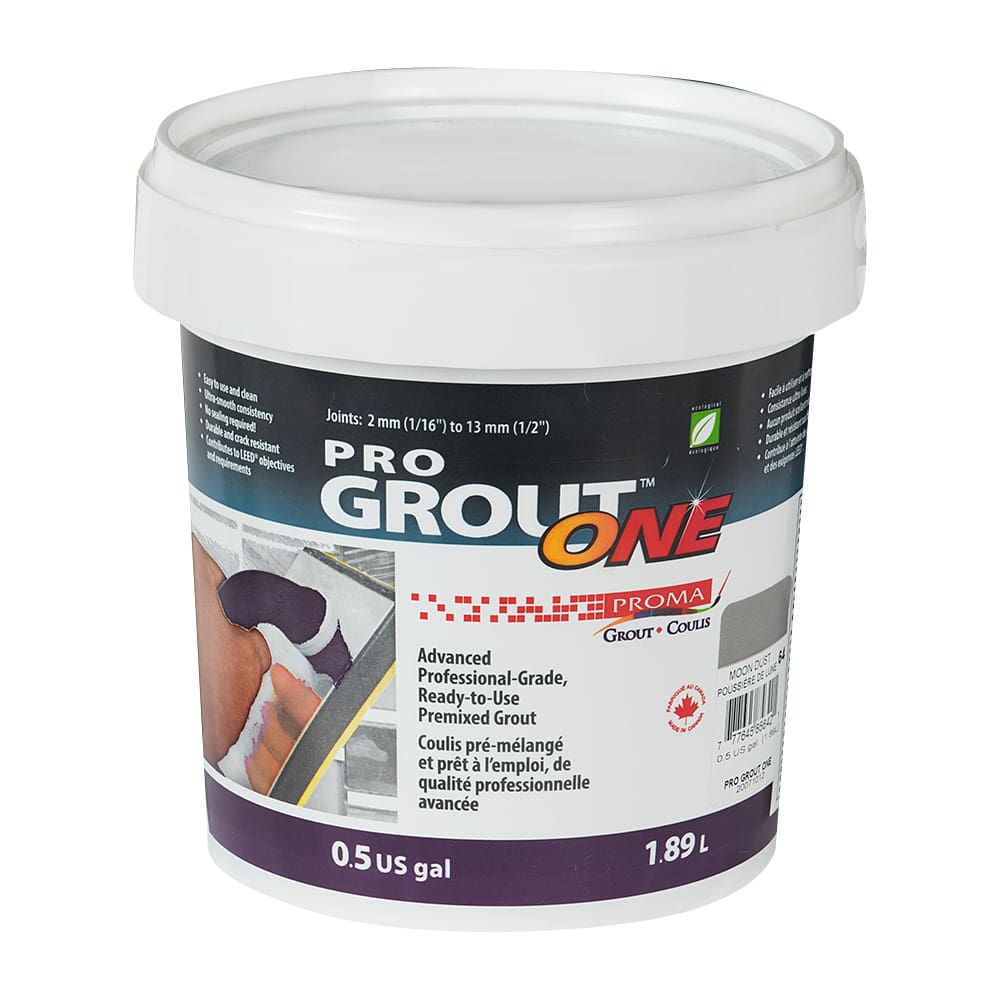 Coulis prêt à l'emploi Pro Grout ONE poussière de lune 1,89 L