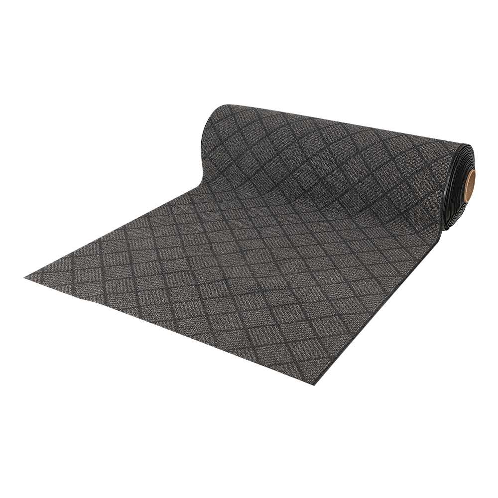 Tapis d'entrée Damas gris foncé 48 po vrac