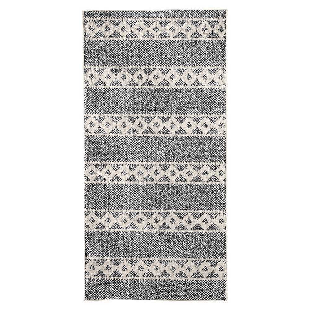 Tapis d'intérieur Florence carrés gris argile 3 pi x 6 pi