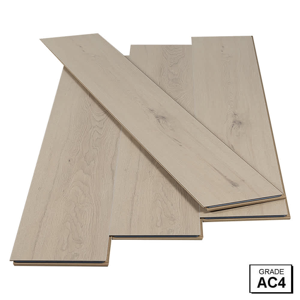 Plancher stratifié 12 mm Chêne blanc