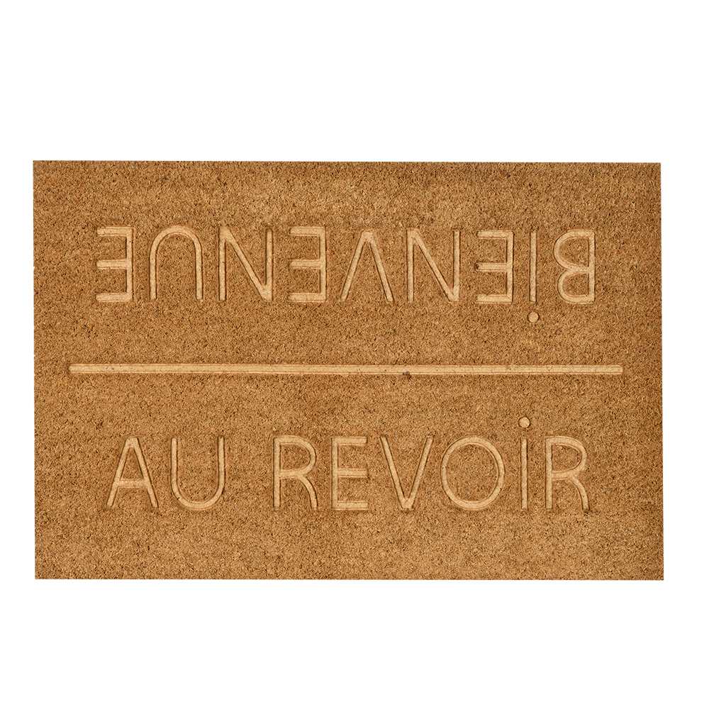 Tapis coco Bienvenue Au revoir 30 po x 20 po VERTUO