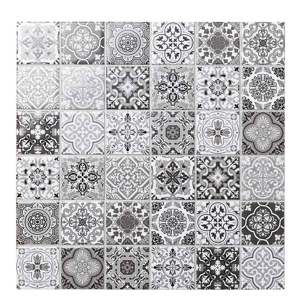 Mosaïque de porcelaine Bizantin 12 po x 12 po VERTUO