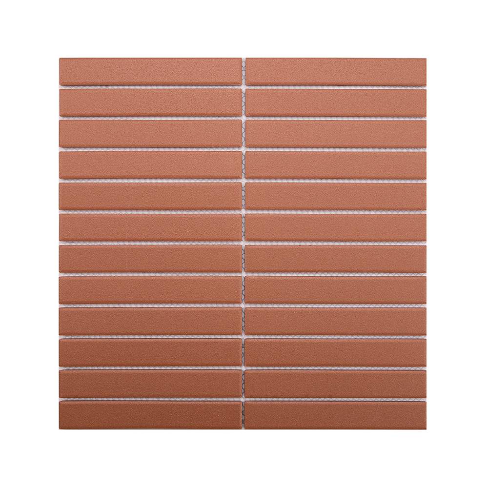 Mosaïque de porcelaine Terracotta 11 3/4 po x 11 5/8 po VERTUO