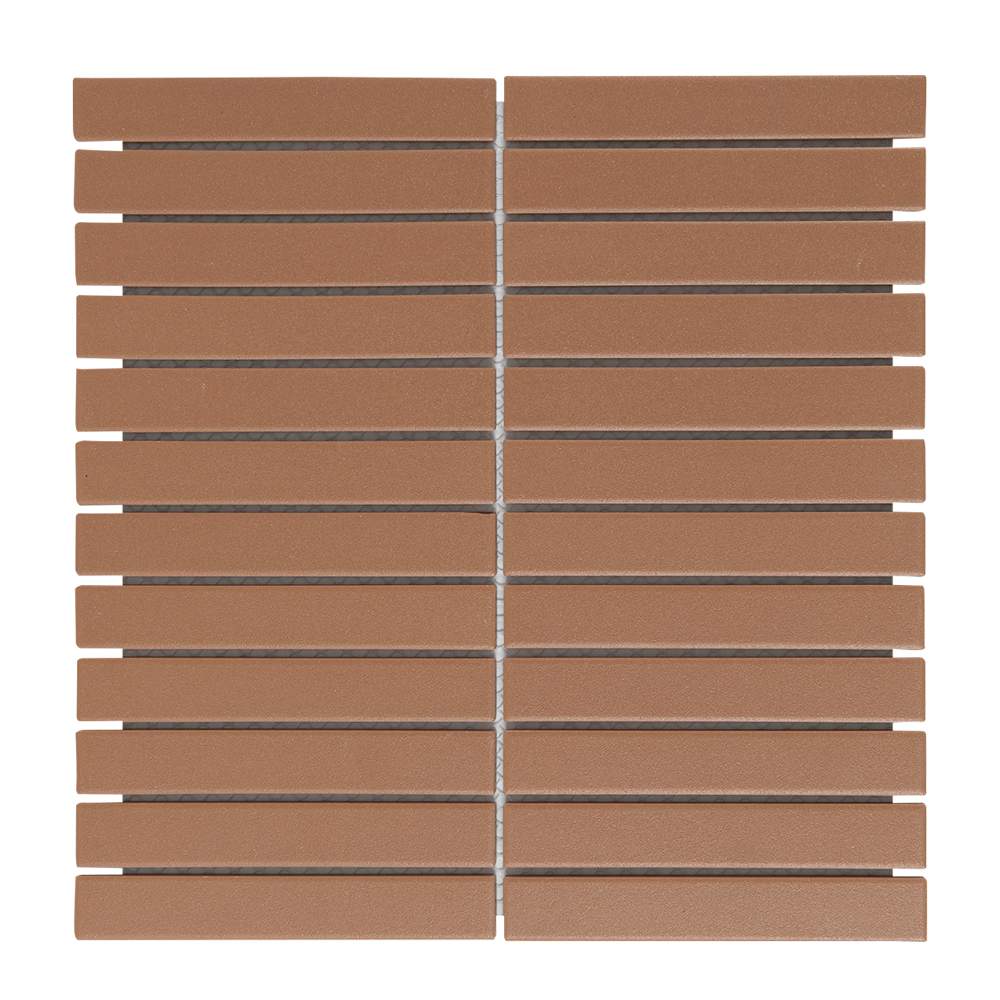 VERTUO Terracotta Porcelain Mosaic 11 3/4 in. x 11 5/8 in.