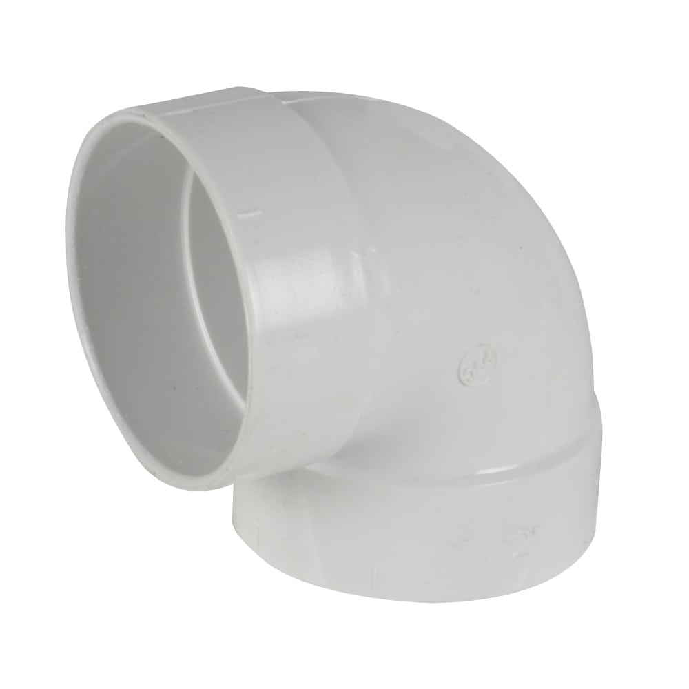 Coude régulier 90° PVC pour aspirateur central 2 po