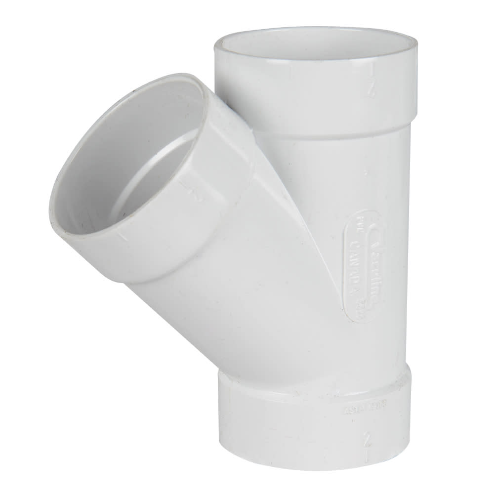 Y PVC pour aspirateur central 2 po