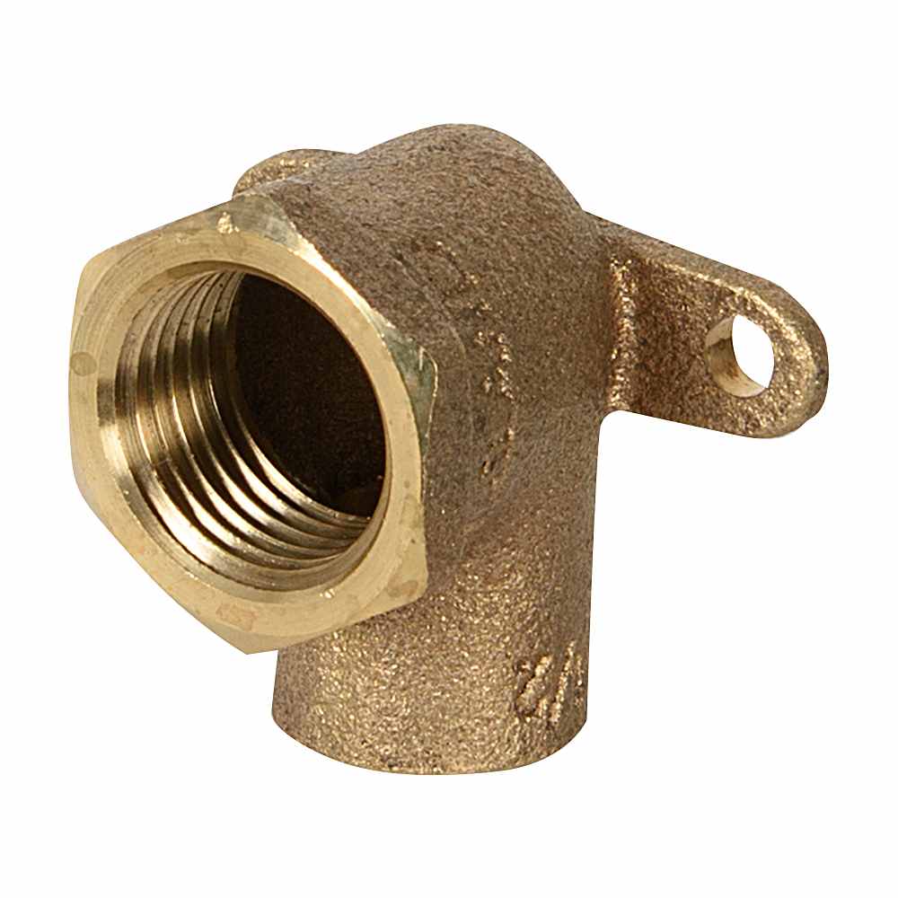 Coude à oreille 1/2 po soudé x 1/2 po FPT