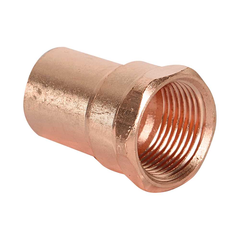 Adaptateur cuivre 3/4 po soudé x 3/4 po FPT