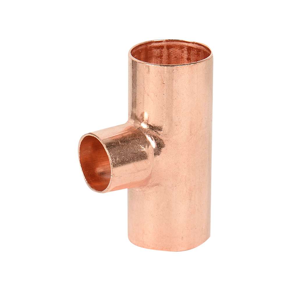 Té en cuivre 3/4 po x 3/4 po x 1/2 à souder