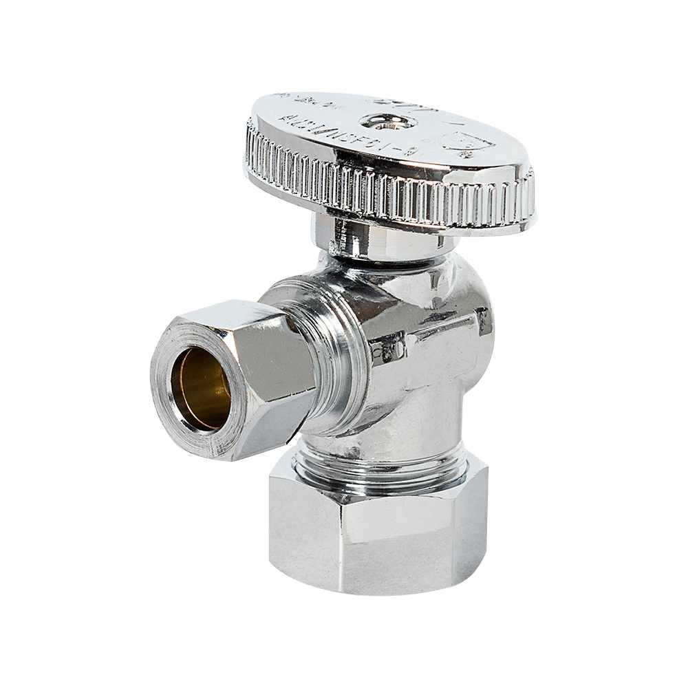 Robinet à compression coudé 5/8 po OD x 3/8 po