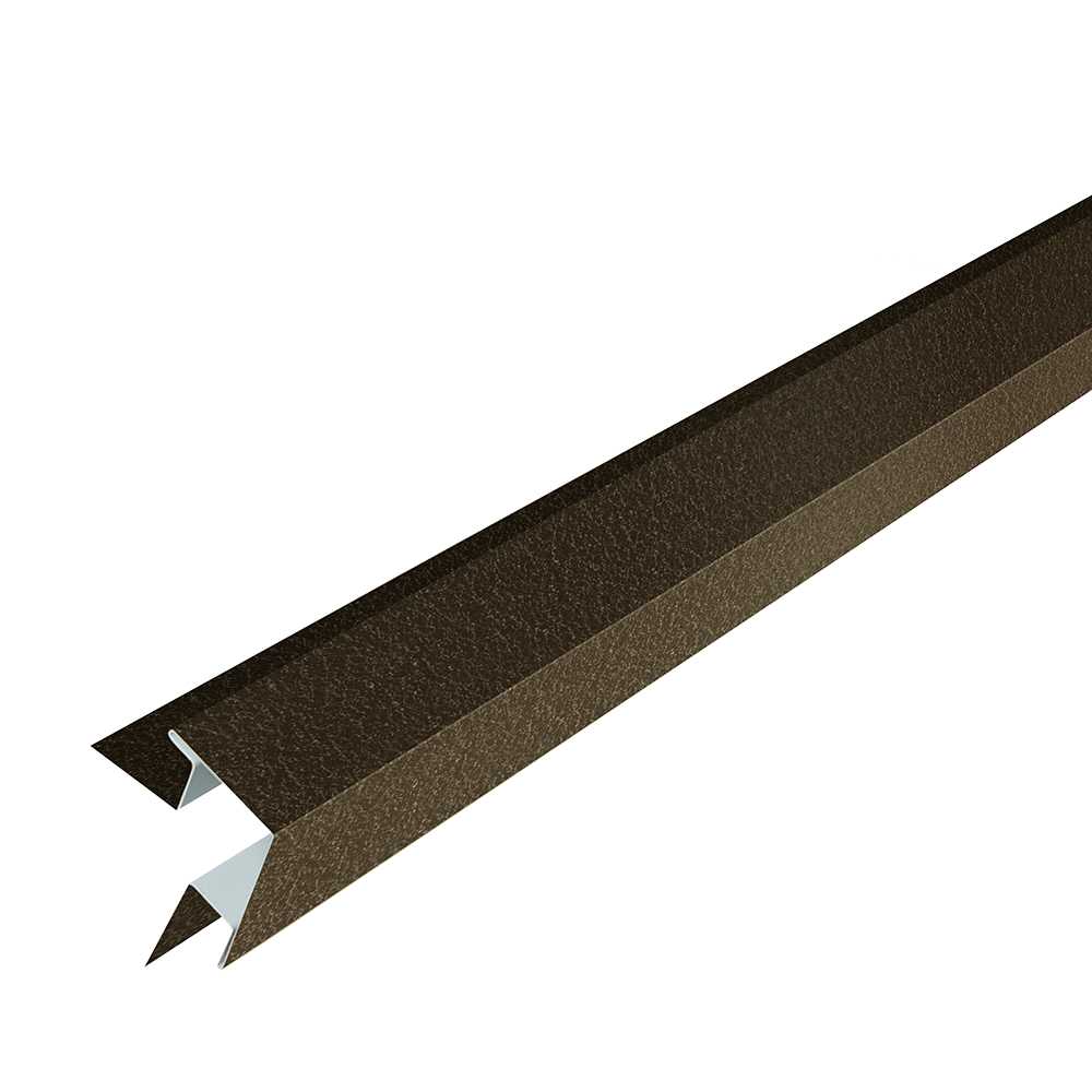 Bellara Steel Siding Outside Corner 10 ft. Espresso