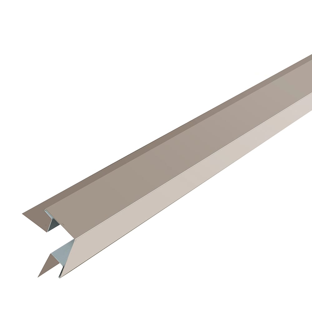 Bellara Steel Siding Outside Corner 10 ft. Stone Grey