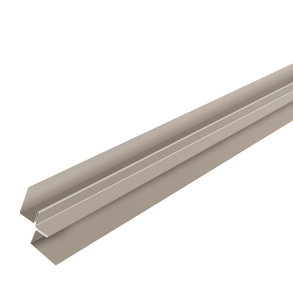 Bellara Steel Siding Inside Corner 10 ft. Stone Grey