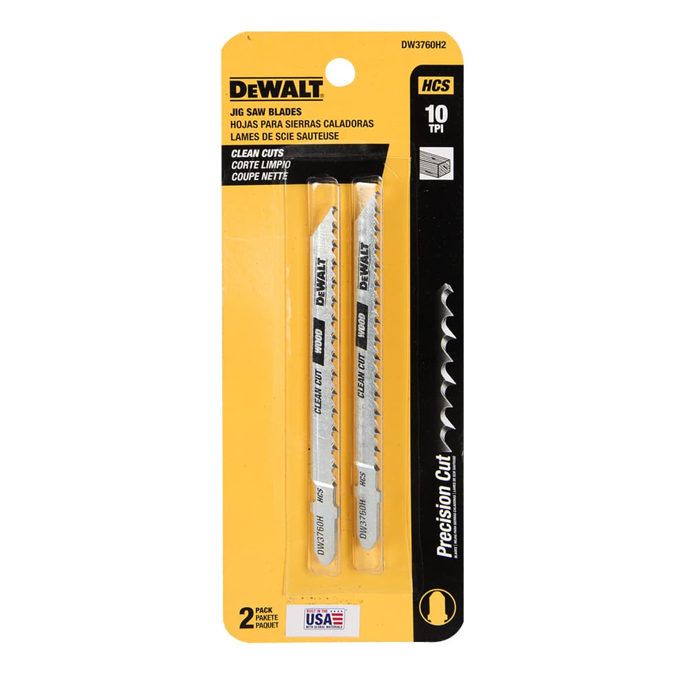 DEWALT Wood Clean Cuts Jig Saw Blades 4 in. / 10 TPI Pkg/2