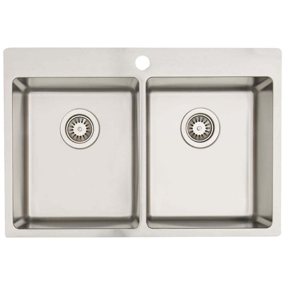 Double Bowl Kitchen Sink Stainless Steel 29 1/8 in. x 19 11/16 in.