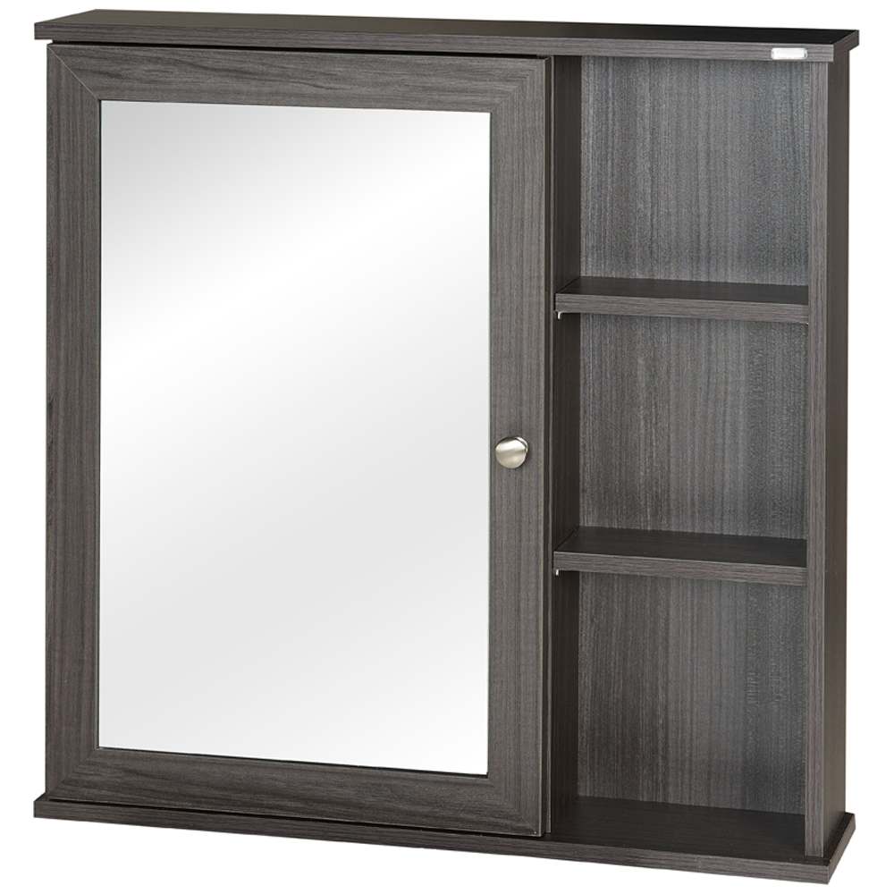 TASSILI Elsa Medicine Cabinet Grey with Mirror 29 1/2 in. x 29 1/2 in.