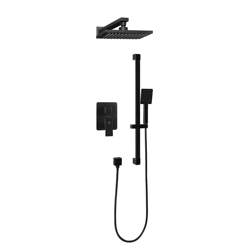 Robinet de douche avec douchette 1 poignée Brigitta noir TASSILI SUPRA