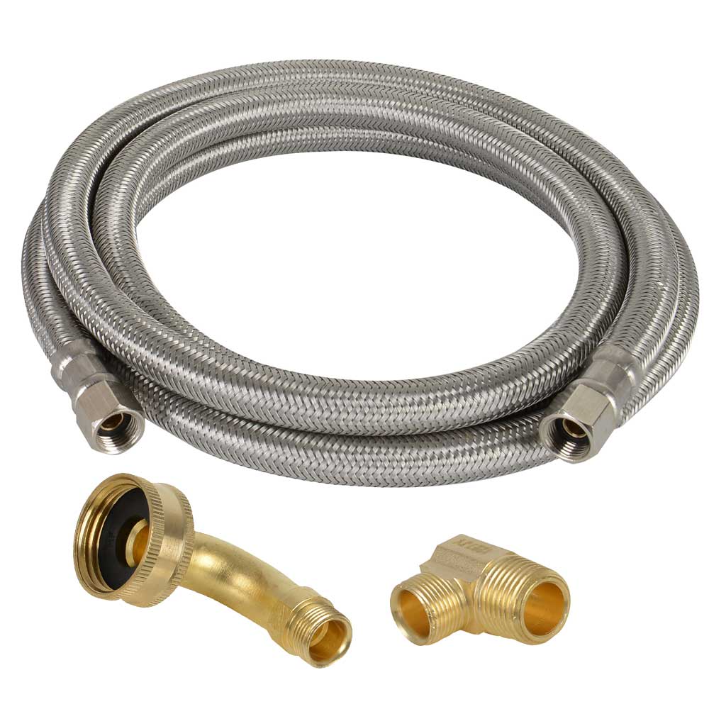 Connecteur tressé pour lave-vaisselle 3/8 po x 3/8 po x 72 po NEKTRA