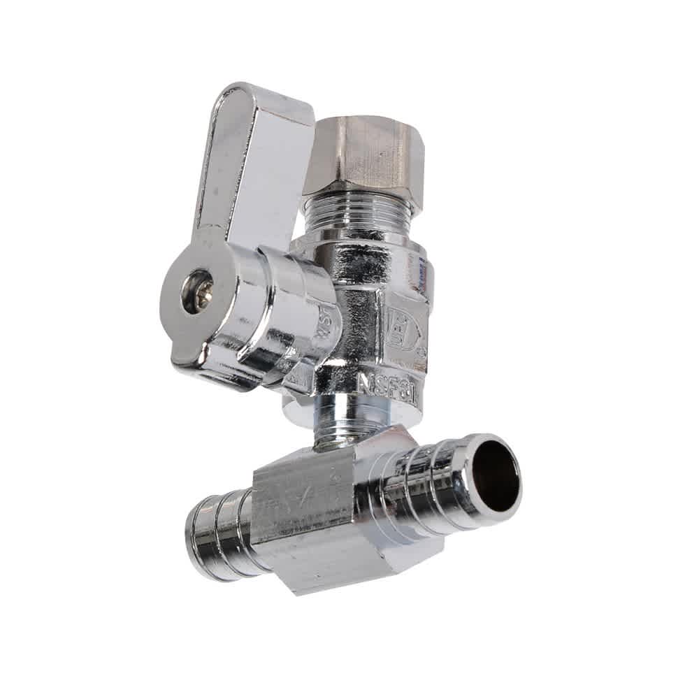Robinet en Té PEX 1/2 po x 3/8 po compression