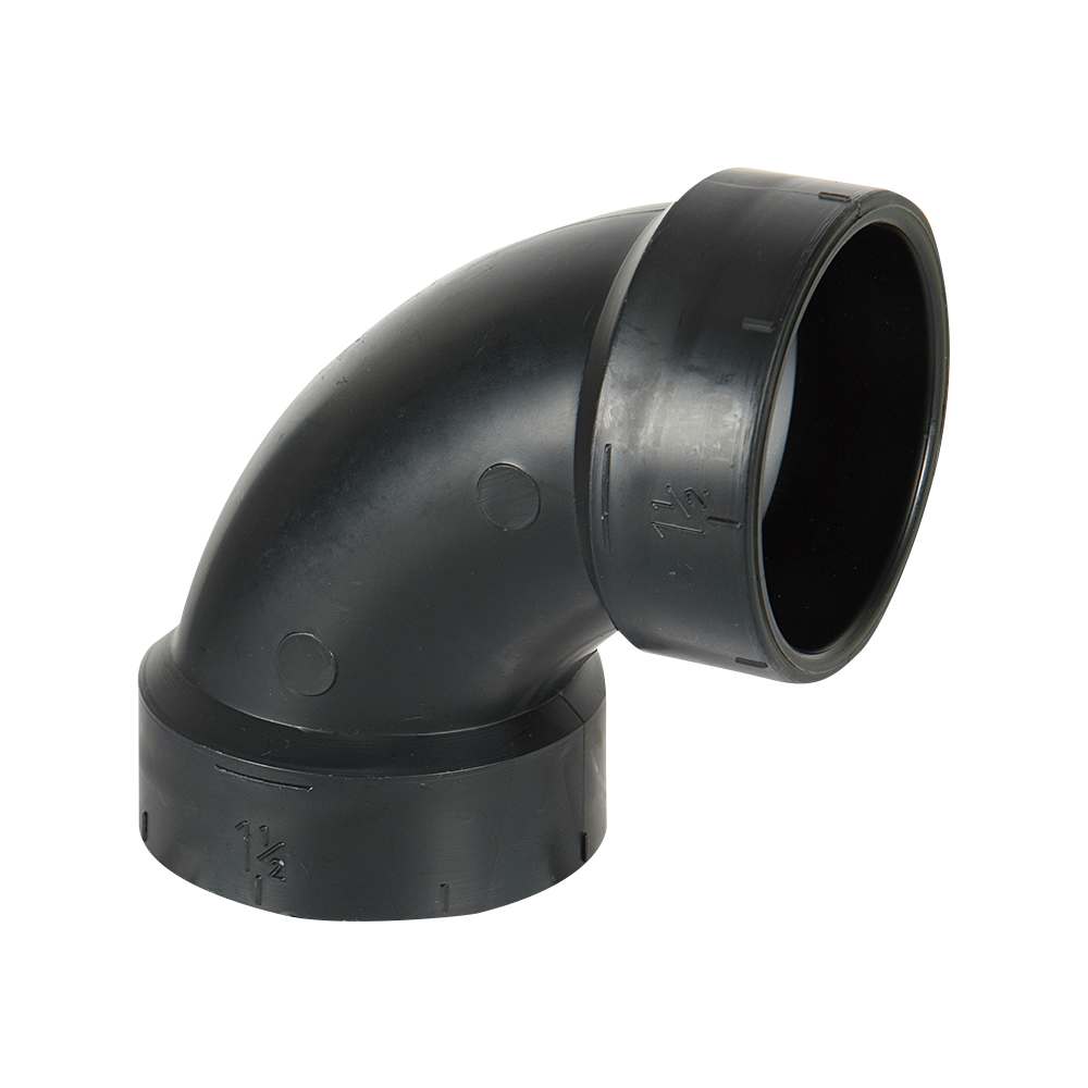 Coude long 90° ABS 1 1/2 po (F x F)