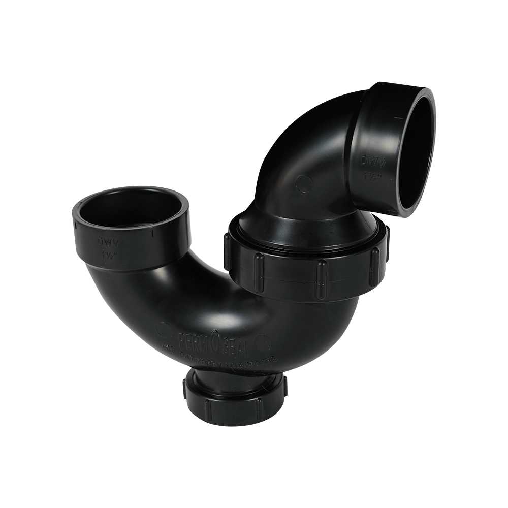 Siphon en P ABS 1 1/2 po ajustable