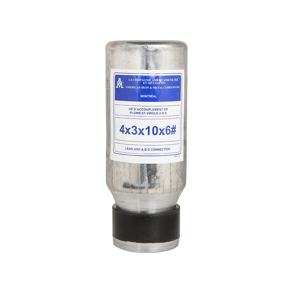 Plomb de toilette 4 po x 3 po x 10 po