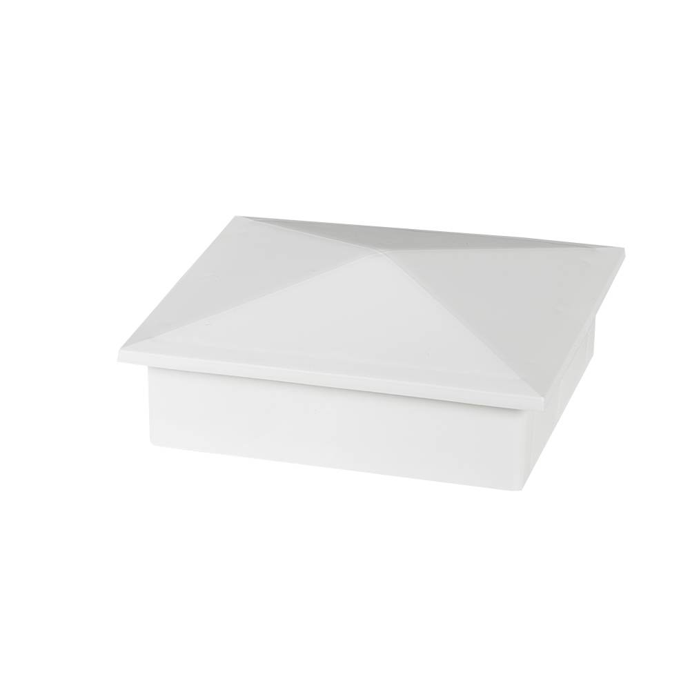Capuchon de clôture 4 po x 4 po blanc