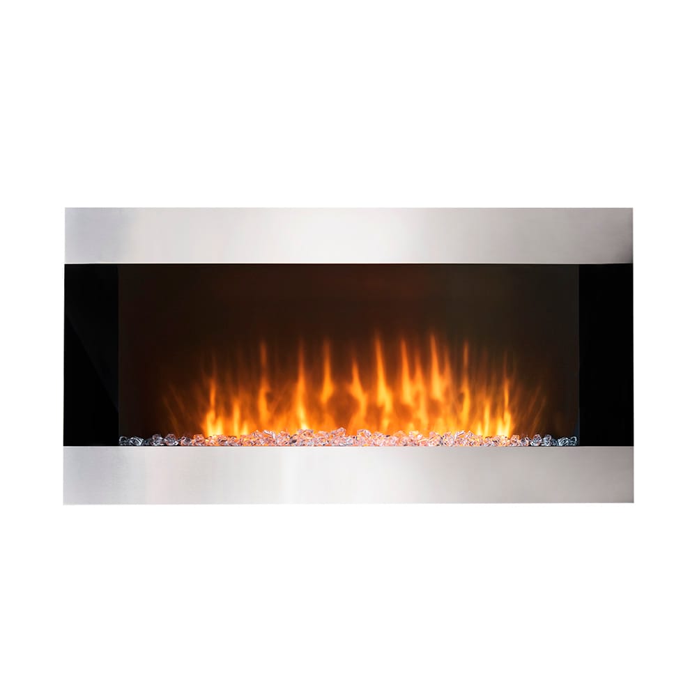 Foyer électrique mural plat 35 3/4 po