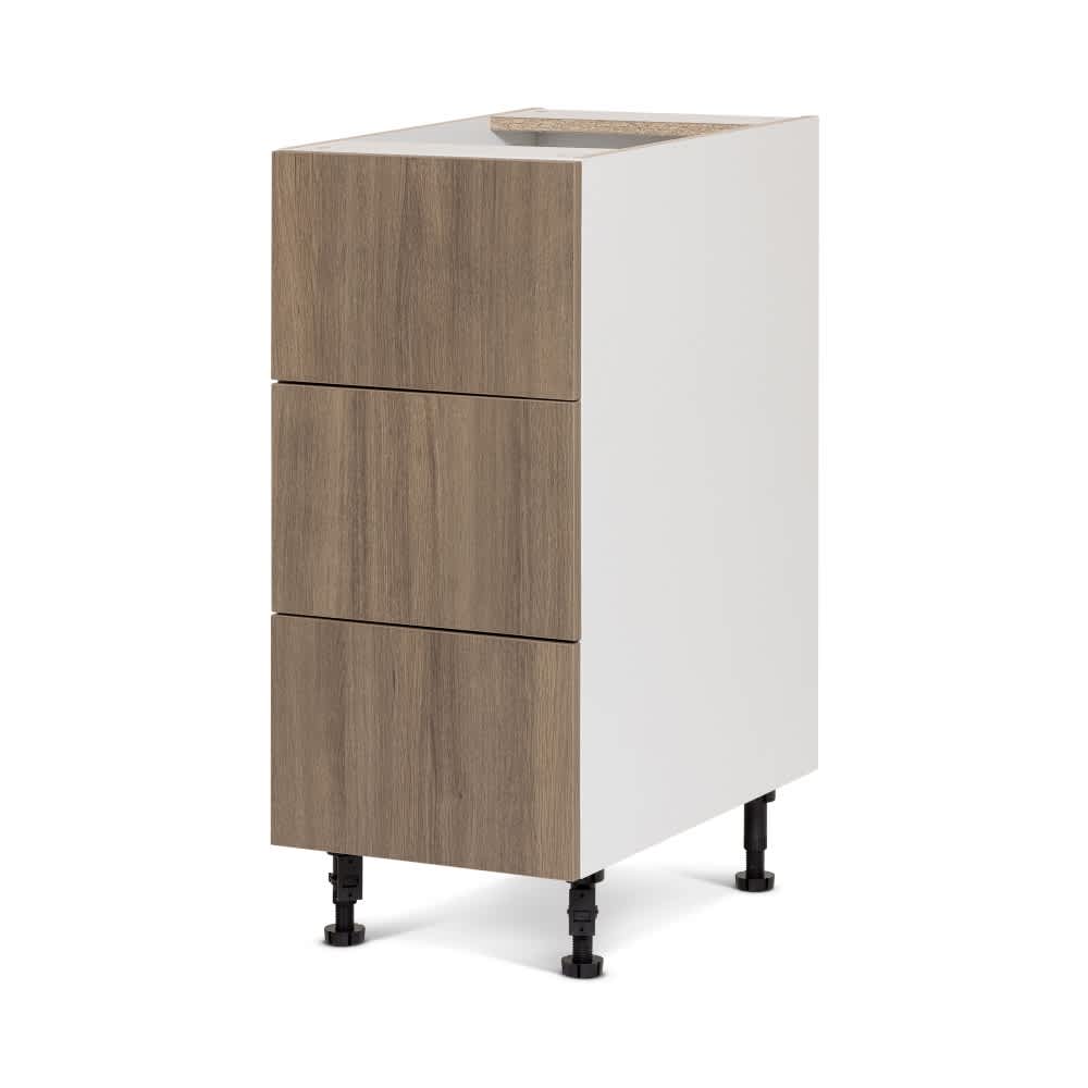 Fashionista Kitchen Cabinet Lower 3 Drawers Unit 15 in.