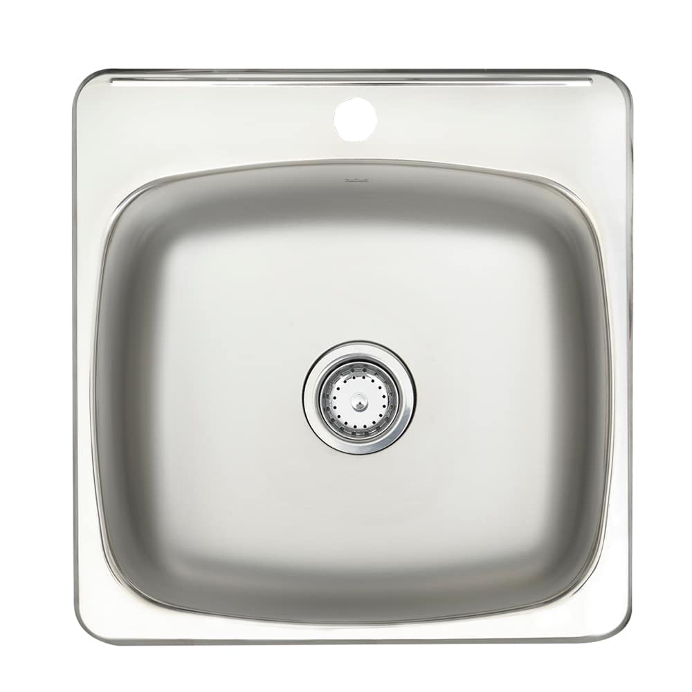 KINDRED Single Bowl Kitchen Sink Stainless Steel 20 1/8 in. x 20 9/16 in.