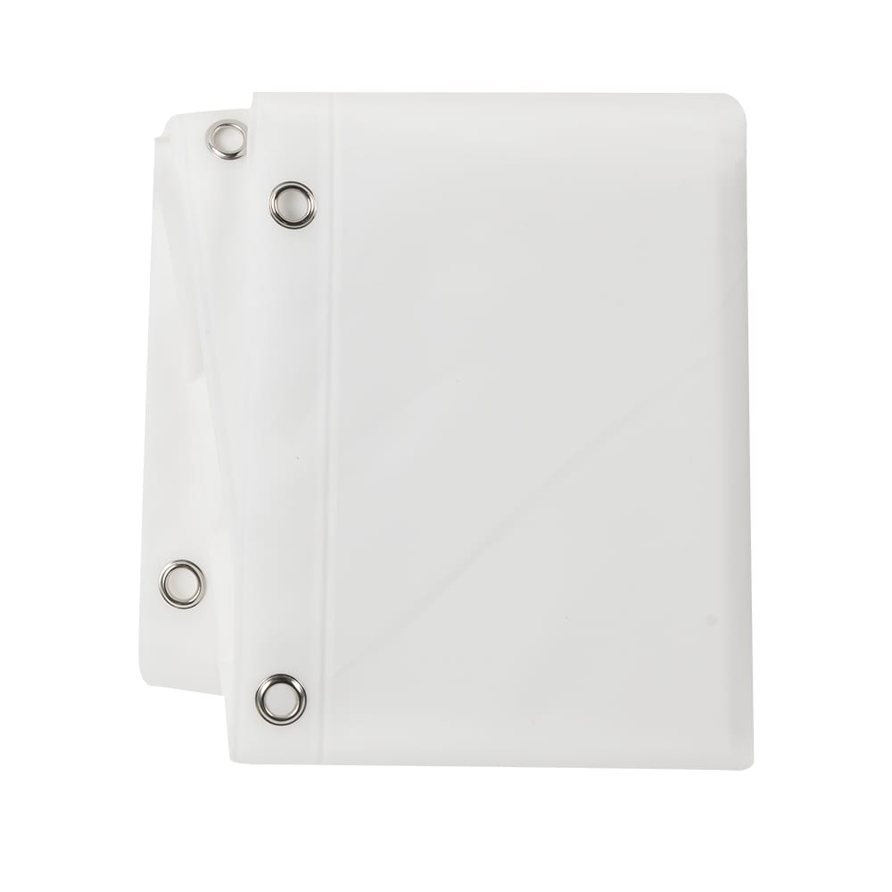 Doublure de rideau de douche givrée