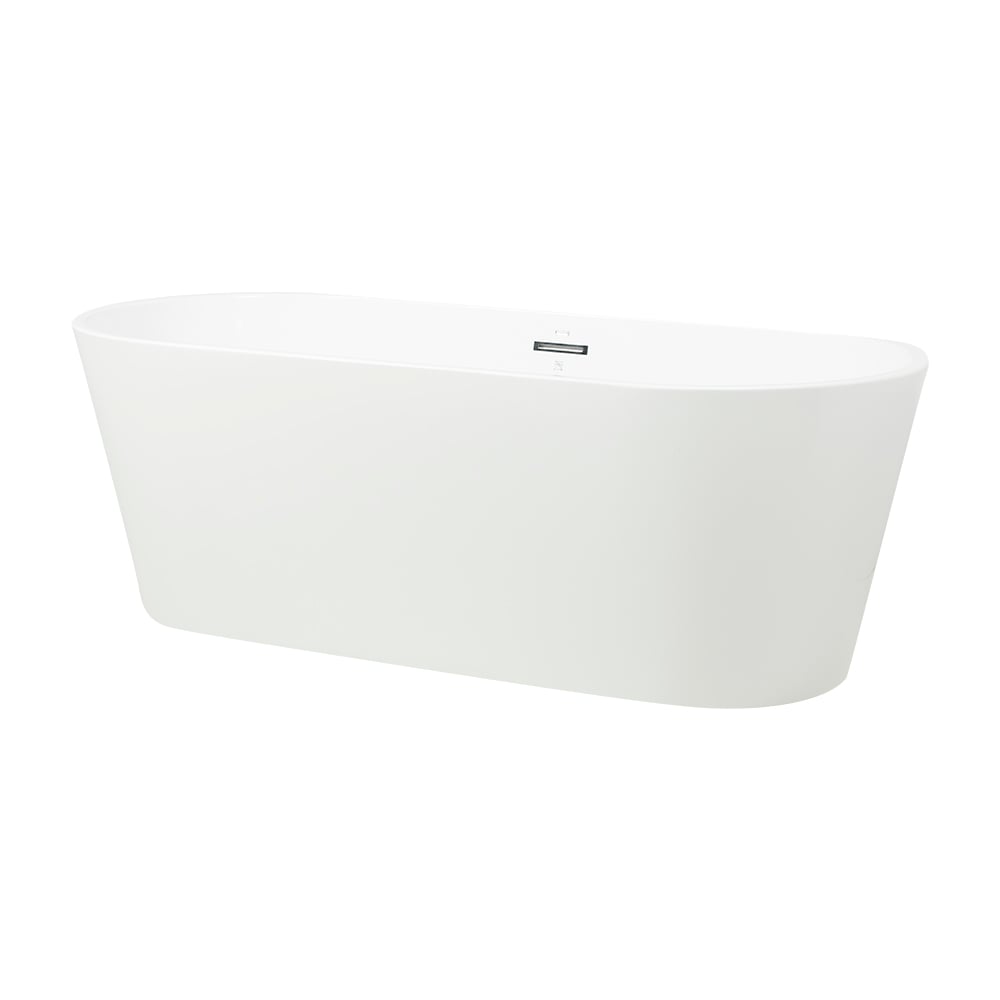 TASSILI Scotia Freestanding Bathtub Central Drain 66 9/16 in. x 30 1/8 in.