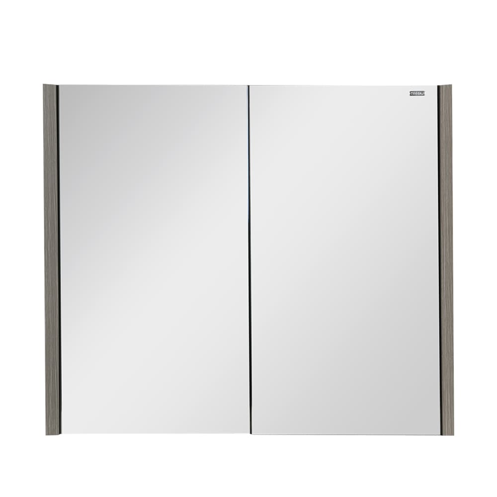 TASSILI Sienna Medecine Cabinet Grey Oak Finish with Mirror 29 1/2 in. x 25 9/16 in.
