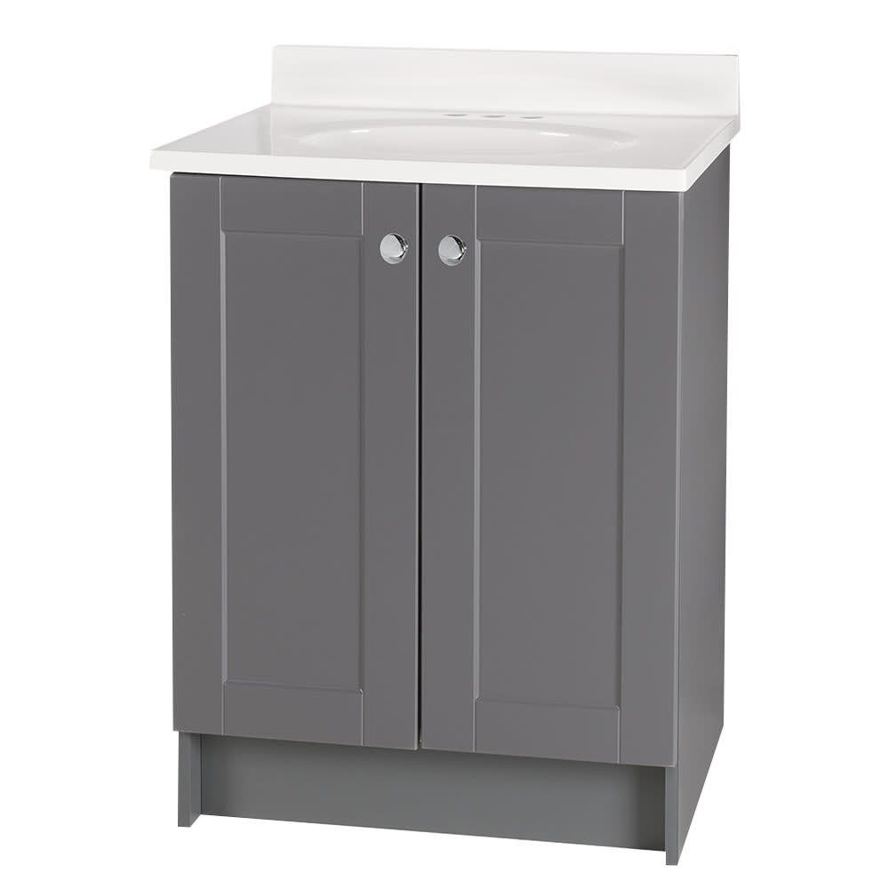 Shaker Vanity Grey 25 in.