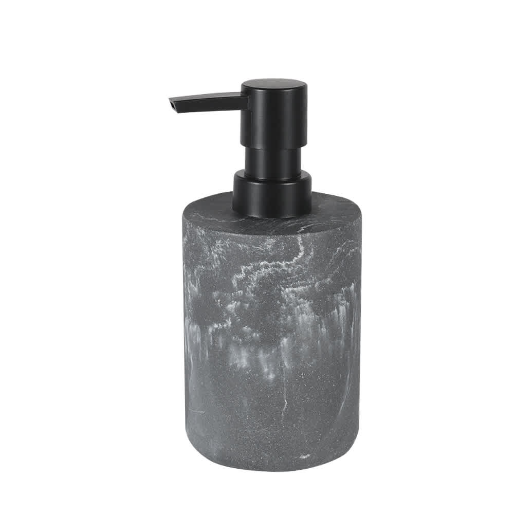 Grey Marble Effect Polyresin Soap Dispenser