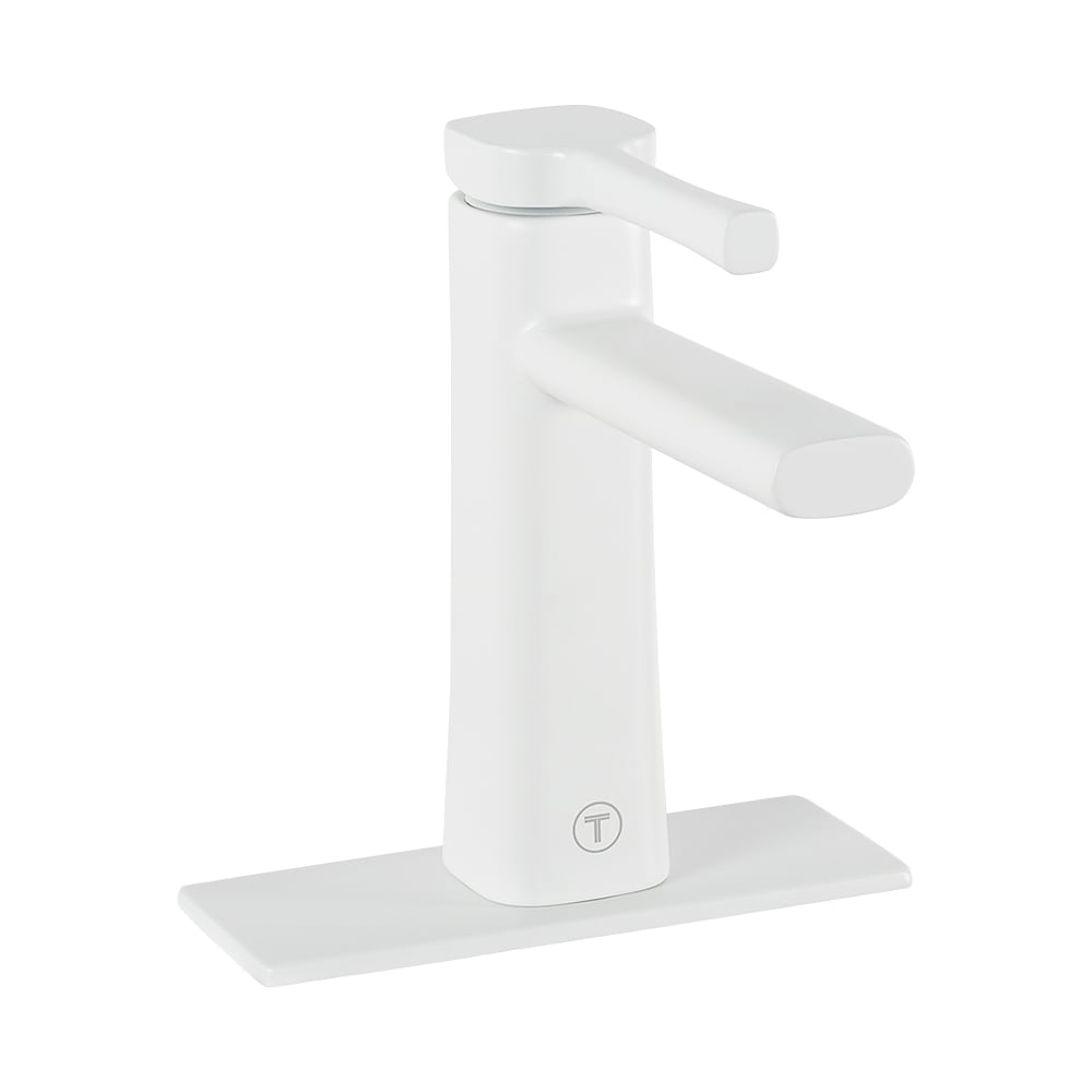 TASSILI Dario 1-Handle Wash Basin Faucet White